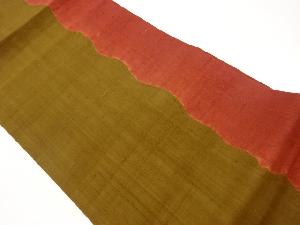 生紬絞り曲線模様名古屋帯